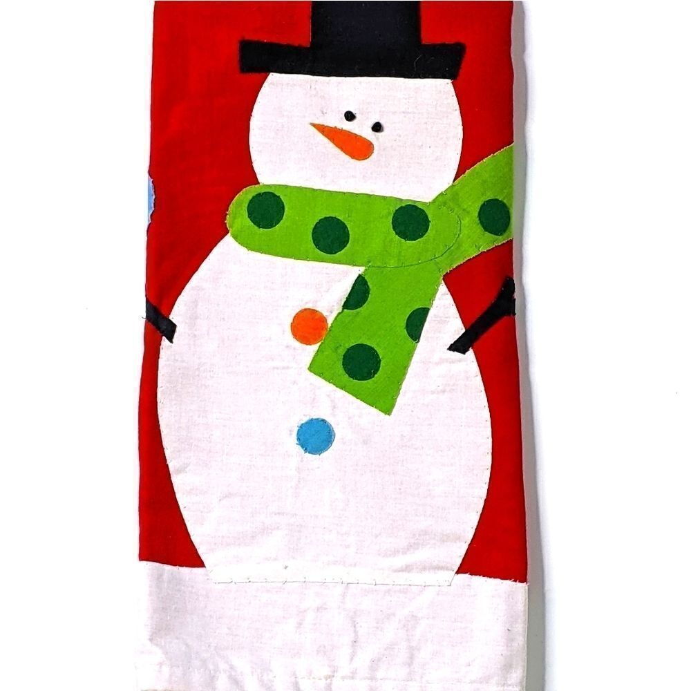 TAG Winter Applique Cotton Dishtowel
